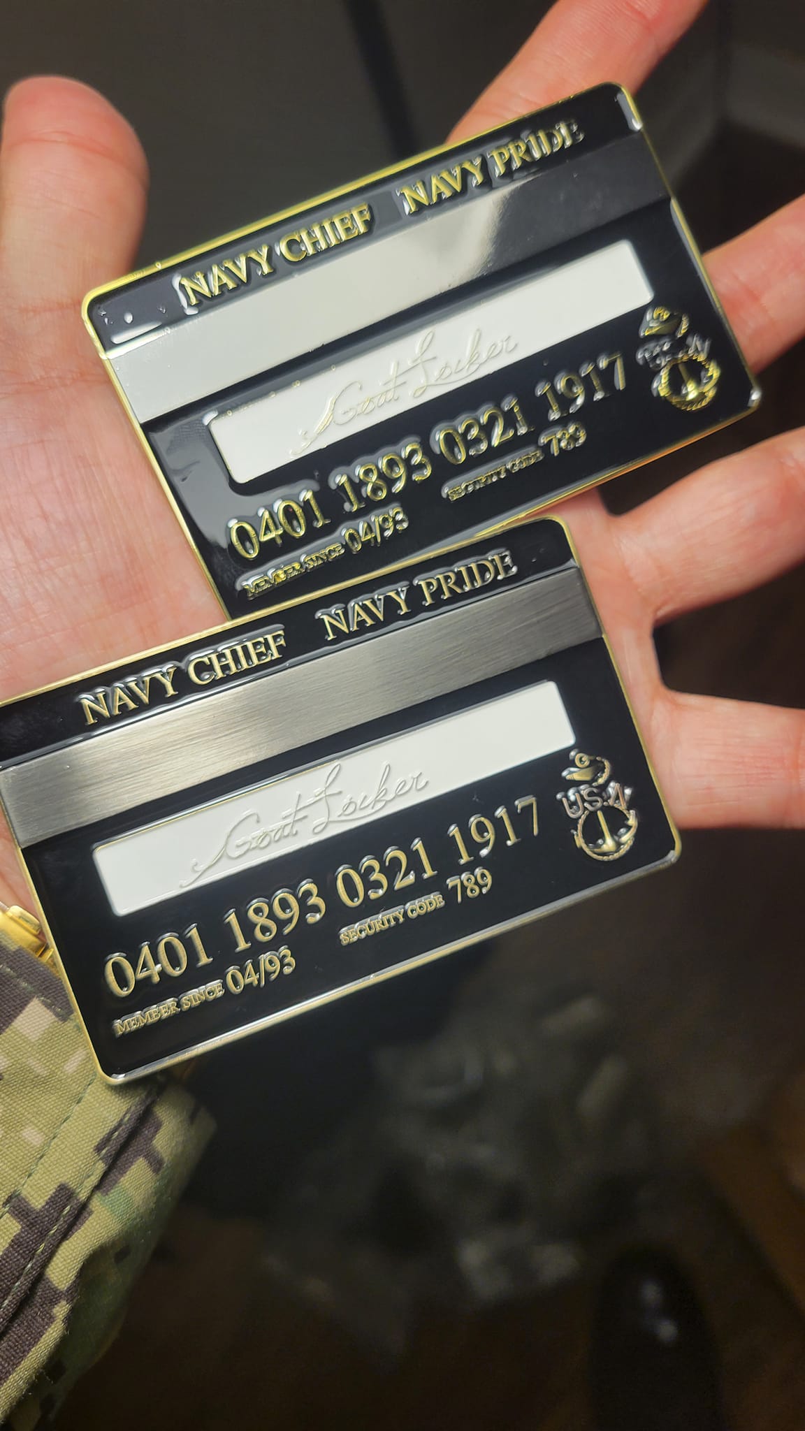 Chiefs Card - Antique Plating (Gold/Nickel)