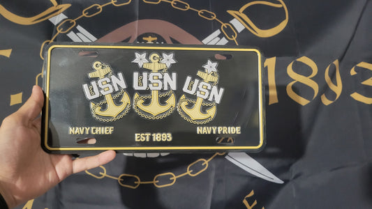 Navy Chief License Plate