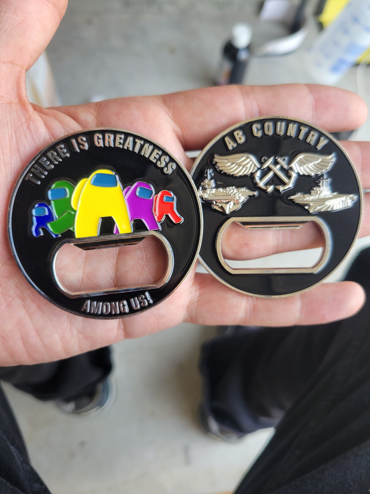 AB Bottle Opener Coin