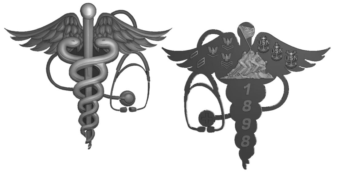 HM CADUCEUS COIN