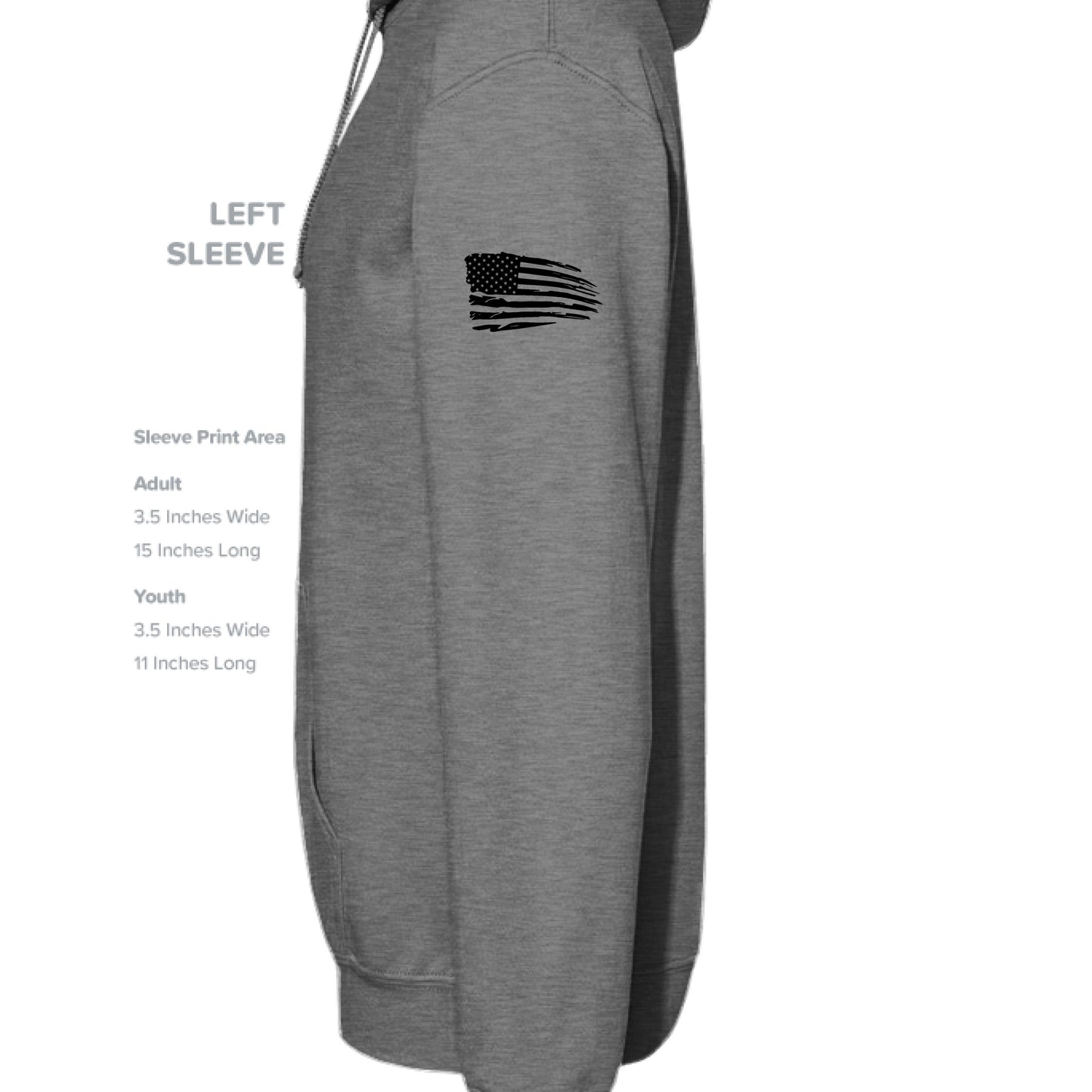 GRAPHITE HEATHER - SLEEVE_LEFT
