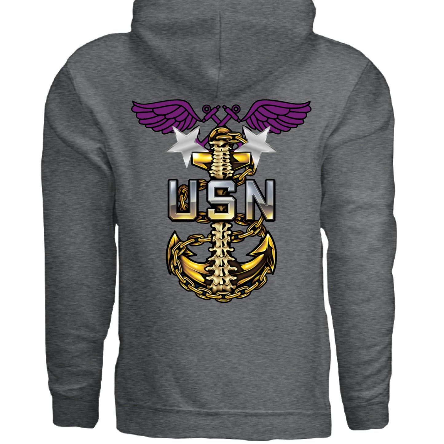 DARK HEATHER - BACK