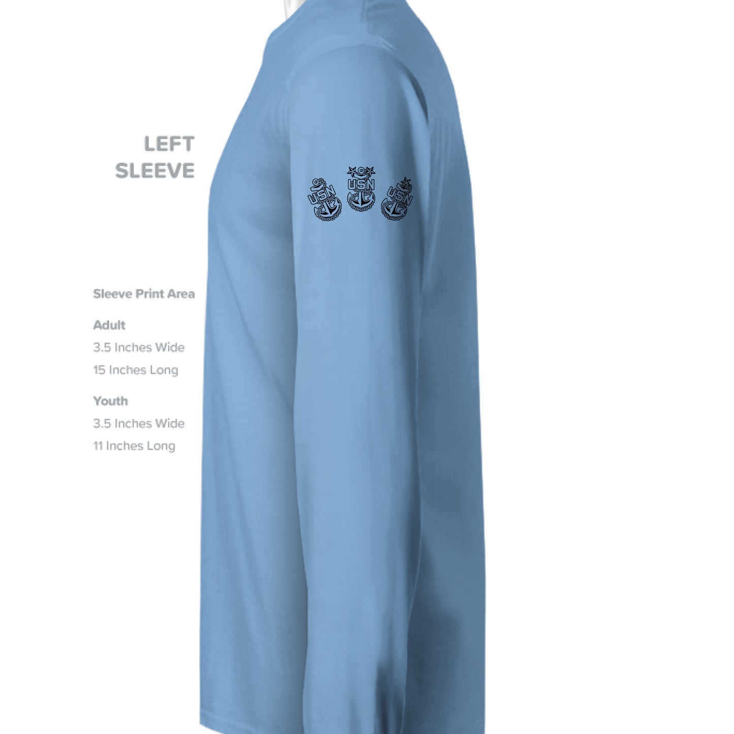 CAROLINA BLUE - SLEEVE_LEFT